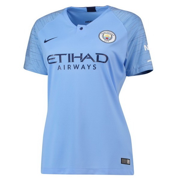 Camiseta Manchester City Primera Mujer 2018-2019 Azul